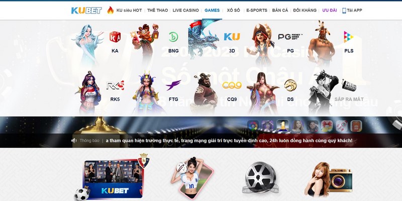 Kubet nổi tiếng về thế giới game và cá cược đa dạng