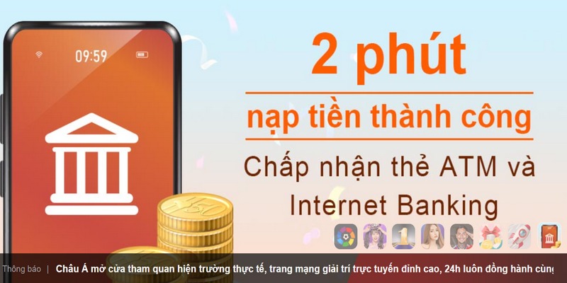 Cổng thanh toán nhanh giúp anh em nạp/rút siêu hiệu quả