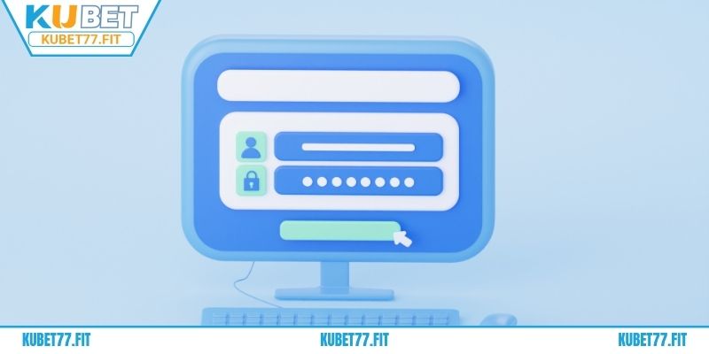 Thao tác truy cập website đăng ký tài khoản KUBET77